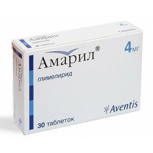 Амарил Таблетки 4мг 30 шт.
