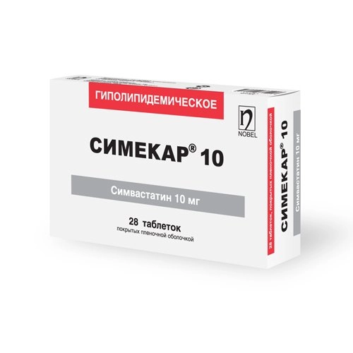 Симекар 10 Таблетки 10мг 28 шт.