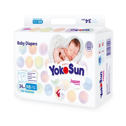 Подгузники YokoSun NB 2-5кг Подгузники 34 шт.