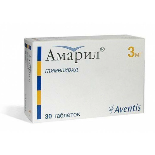 Амарил Таблетки 3мг 30 шт.
